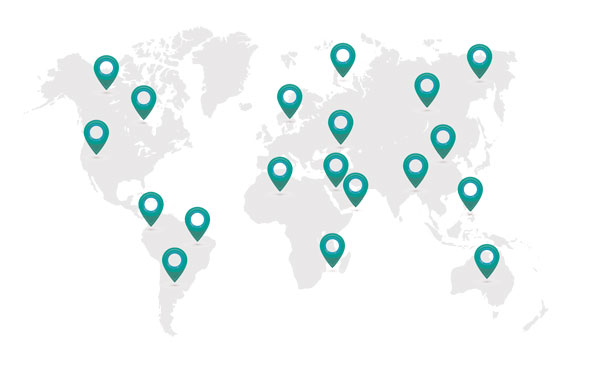 Aqualitec's Installations World Map